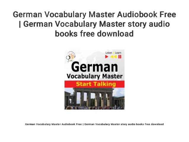 german vocabulary audio